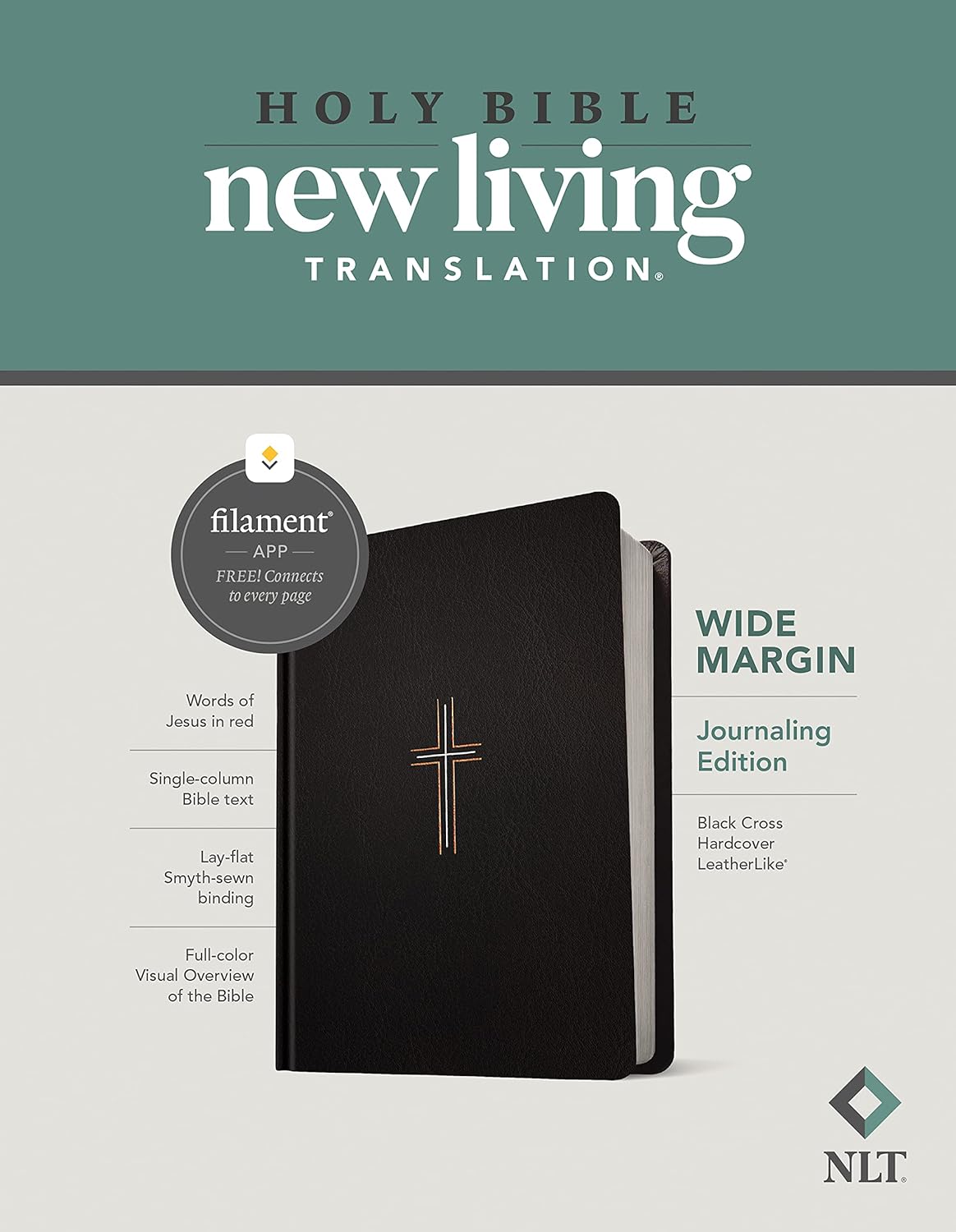 NLT Wide Margin Bible with Filament Technology for Note-Taking