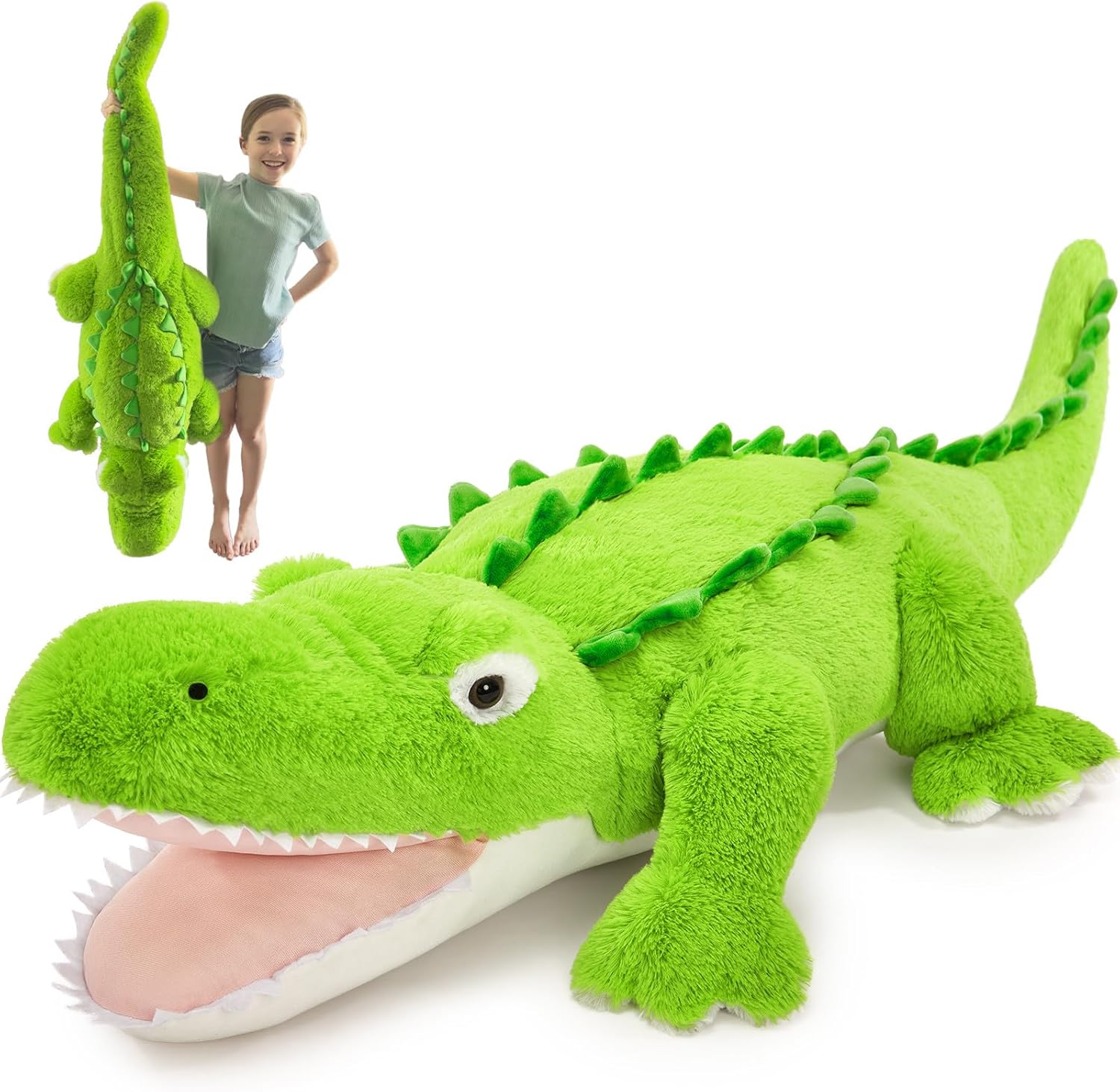 Giant Alligator Stuffed Animal 51 Inch Plush Toy for Kids