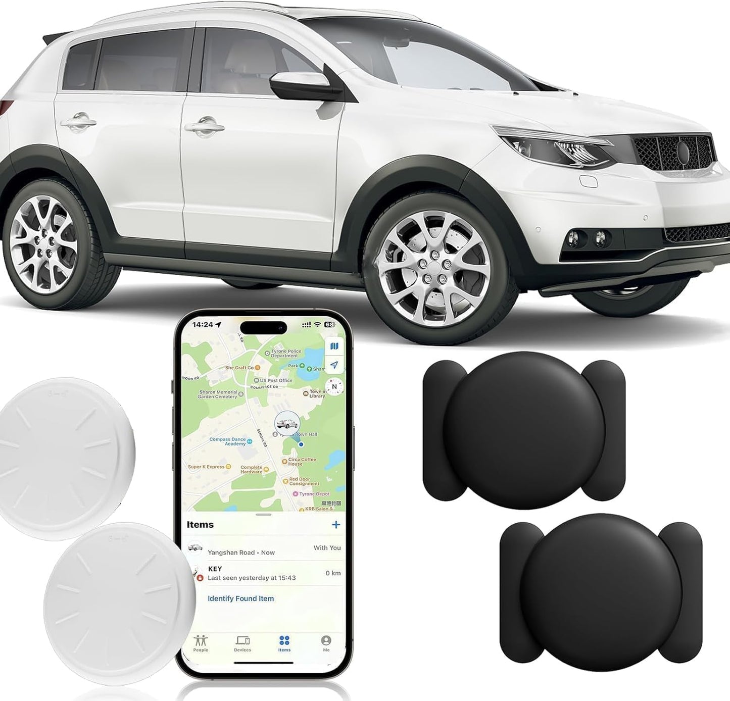 GPS Tracker for Vehicles with Strong Magnetic Case and iOS Support