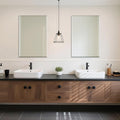 Frameless Bathroom Vanity Mirror 24 in x 36 in - Beveled 2-Pack