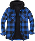 ZENTHACE Men's Sherpa Lined Flannel Shirt Jacket for Comfort