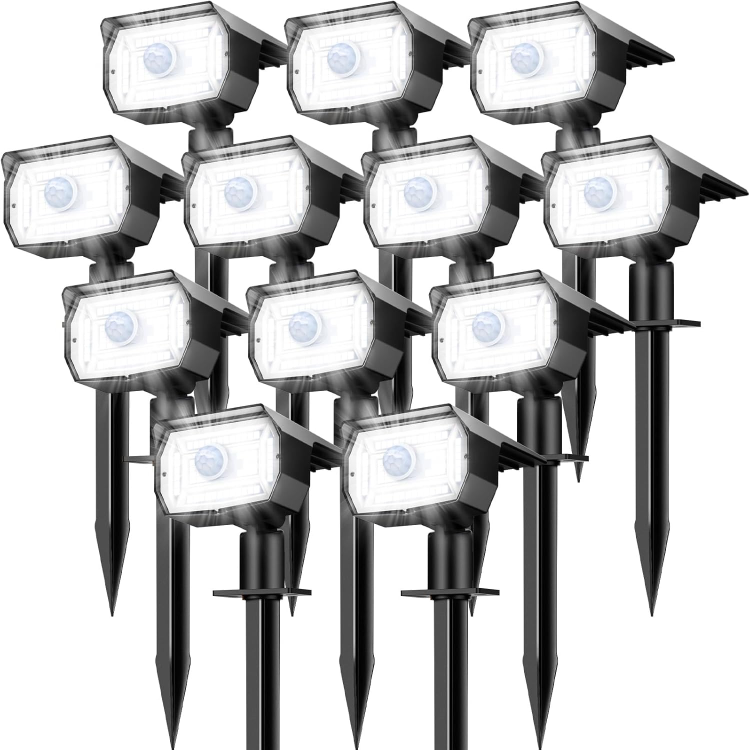 Solar Spot Lights Outdoor with Motion Sensor for Landscape Lighting