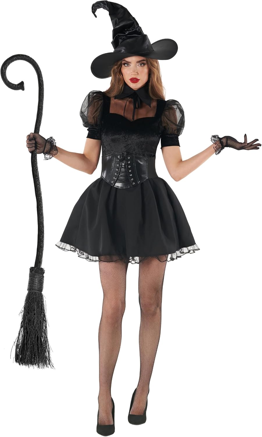 Morph Black Witch Costume for Women: Spooky Halloween Fun