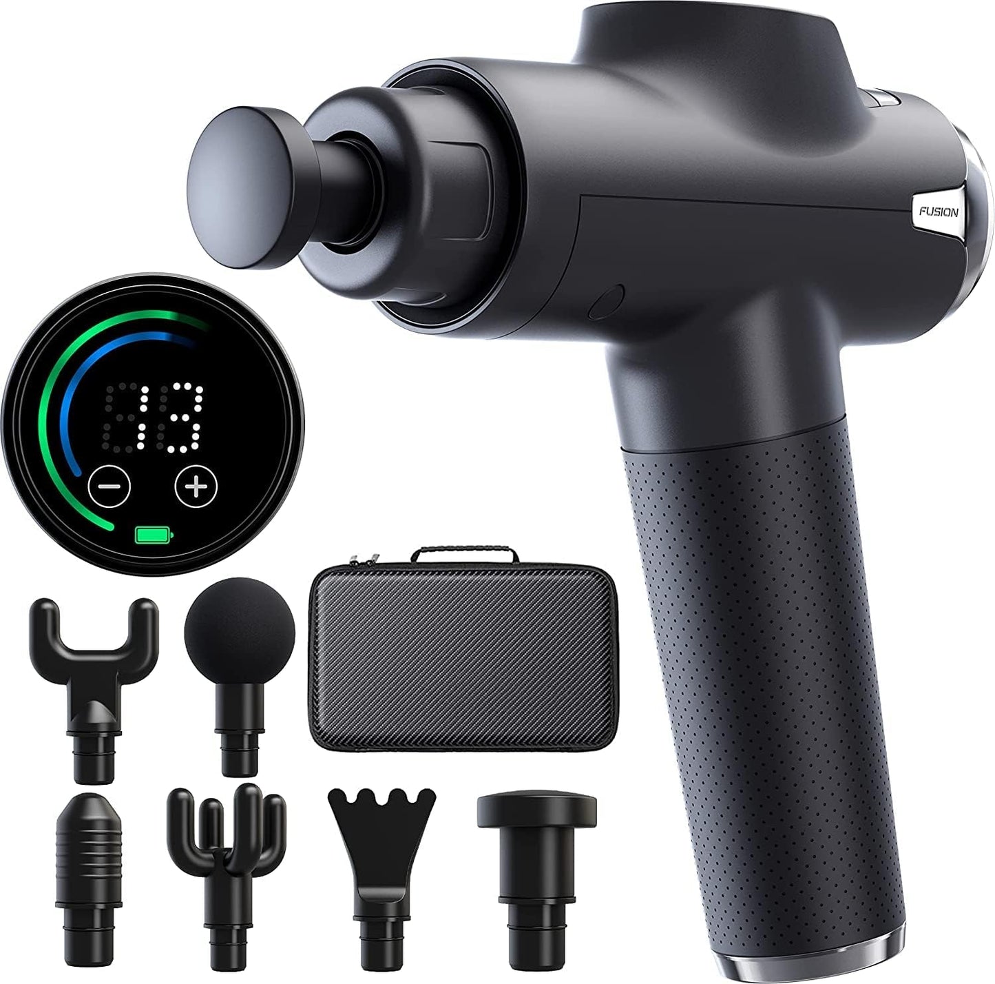 Fusion Black Pro Deep Tissue Massage Gun for Pain Relief