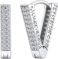 Norse Viking Runes Hoop Earrings for Men - Hypoallergenic Style