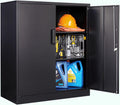 SISESOL 36 in Metal Storage Cabinet with Locking Doors - Secure Garage