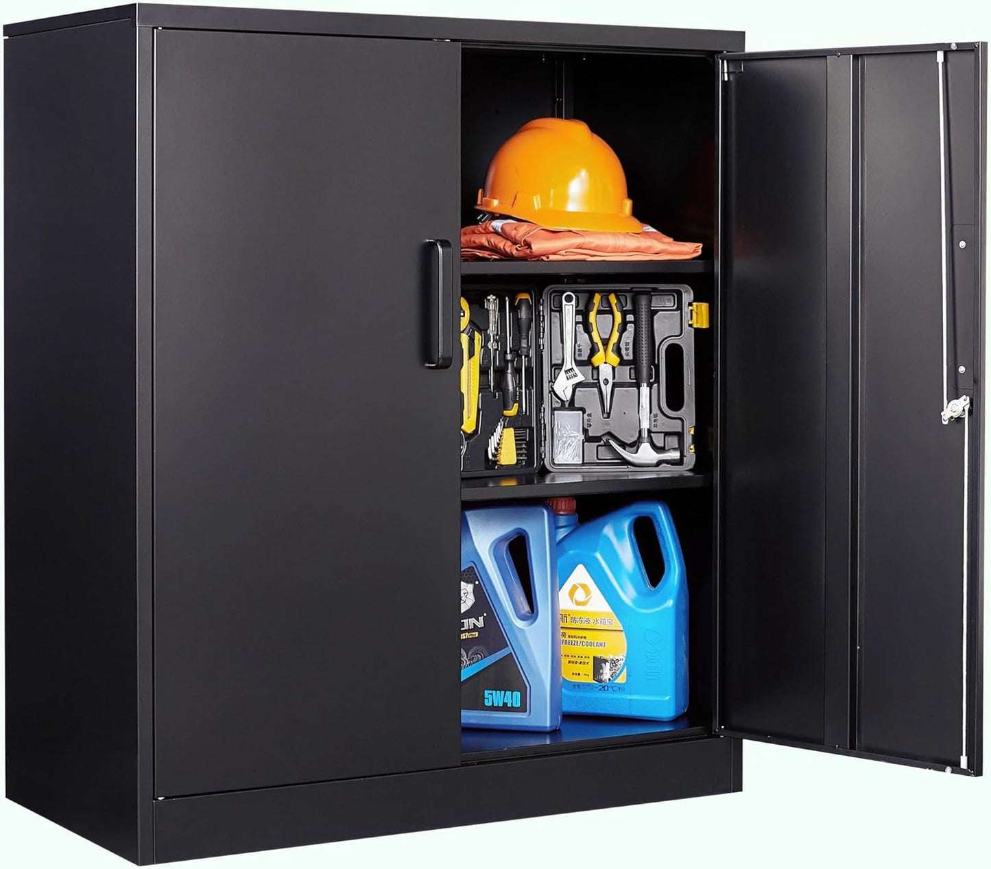 Metal Storage Cabinet with Lock for Home and Office Use