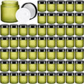 64 Pcs 4 oz Glass Jars with Lids for Cosmetics and Crafts