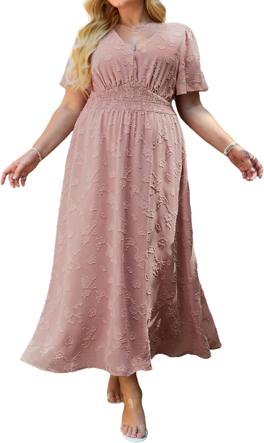 Simplee Women's Boho Floral Maxi Dress for Casual Summer Wear