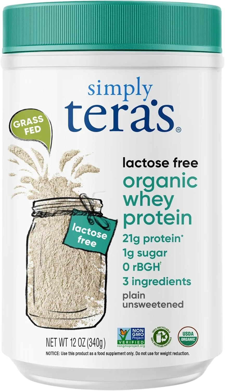 Simply tera's Lactose Free Organic Whey Protein Powder Review