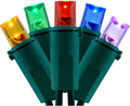YULETIME 200 Multicolor Wide Angle LED Christmas Lights - 66 ft