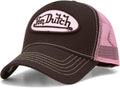 Von Dutch Unisex Trucker Hat - Curved Bill All-White Snapback