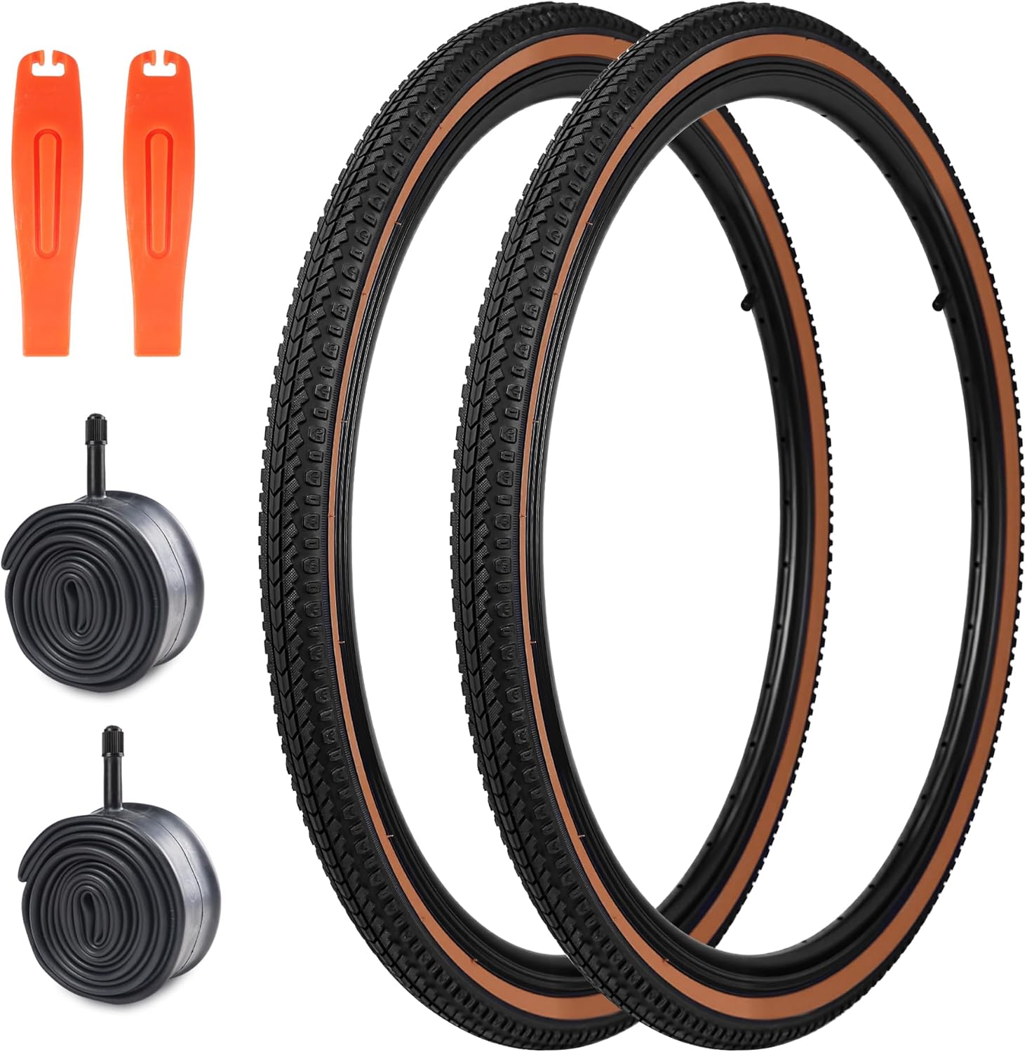 WEEROCK 24X1.5/26X1.5 Bike Tire Set for Vintage and Mountain Bikes