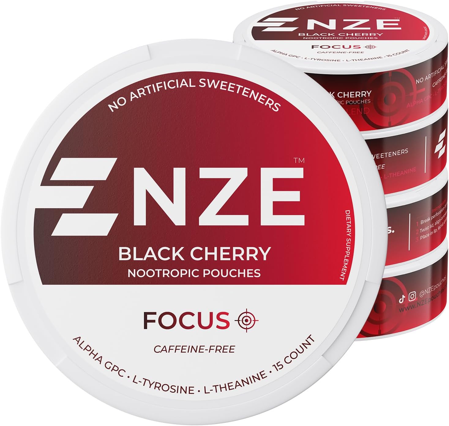 NZE Caffeine Free Nootropic Pouches for Enhanced Focus