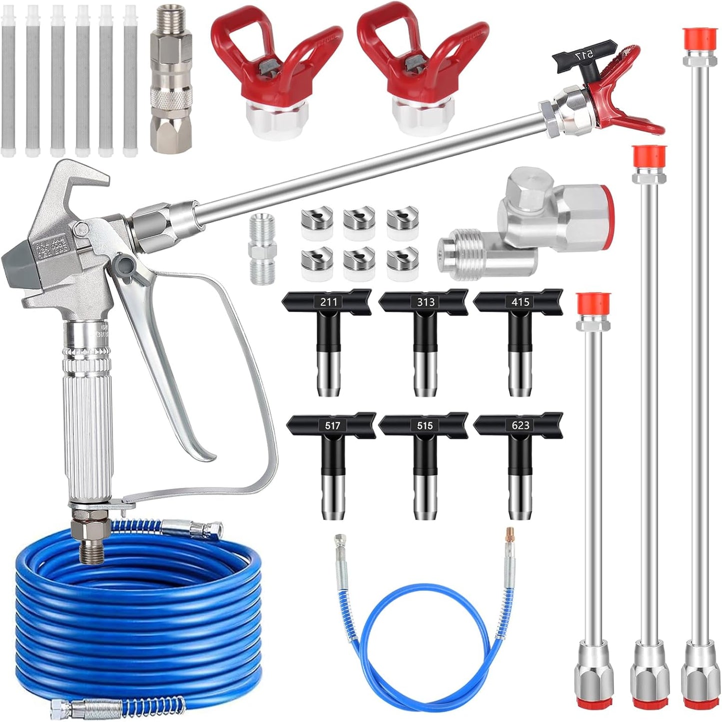 23 Pcs 3600PSI Paint Sprayer Gun Kit for Professional Results