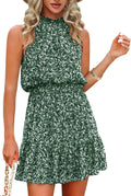 Summer Dress for Women Chiffon Halter Ruffle Romper - Flowy Fit enjoy