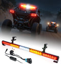 30in UTV LED Chase Light Bar w/ Roll Cage Mount - Rear Safety Light