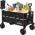 Collapsible Wagon Cart with Wheels Foldable - Space-Saving Utility