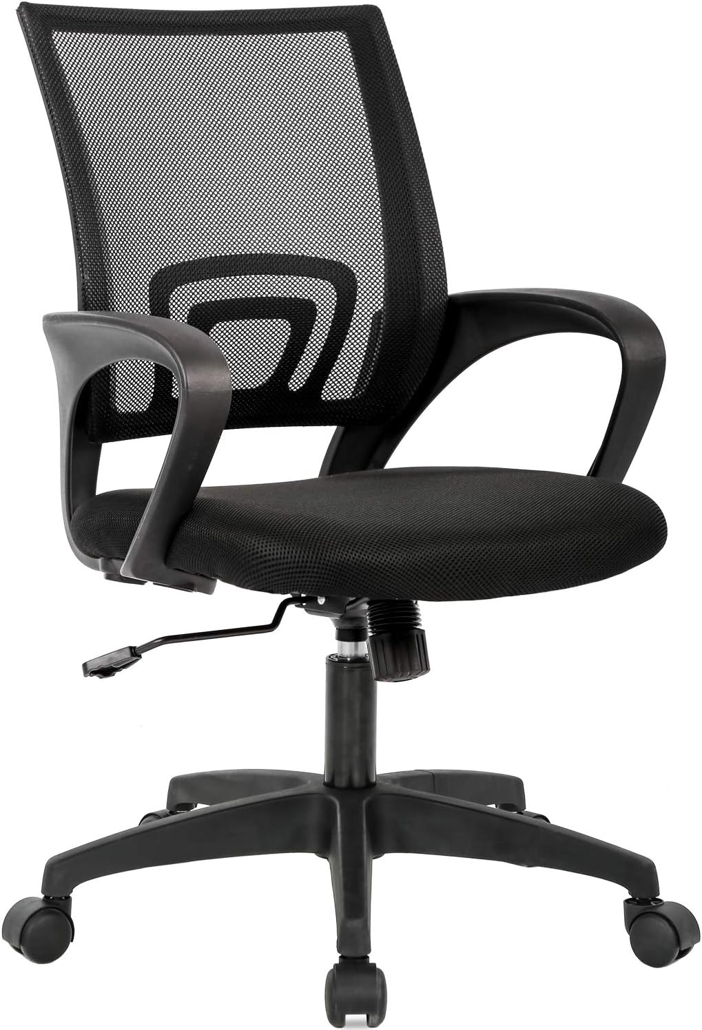 Ergonomic Mesh Office Chair: Lumbar Support & Swivel