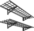 FLEXIMOUNTS 1x4 ft Wall Shelf 12x48 in 2-Pack - Heavy-Duty Storage