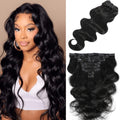 Body Wave Clip In Hair Extensions 22in - Seamless 8pc 120g