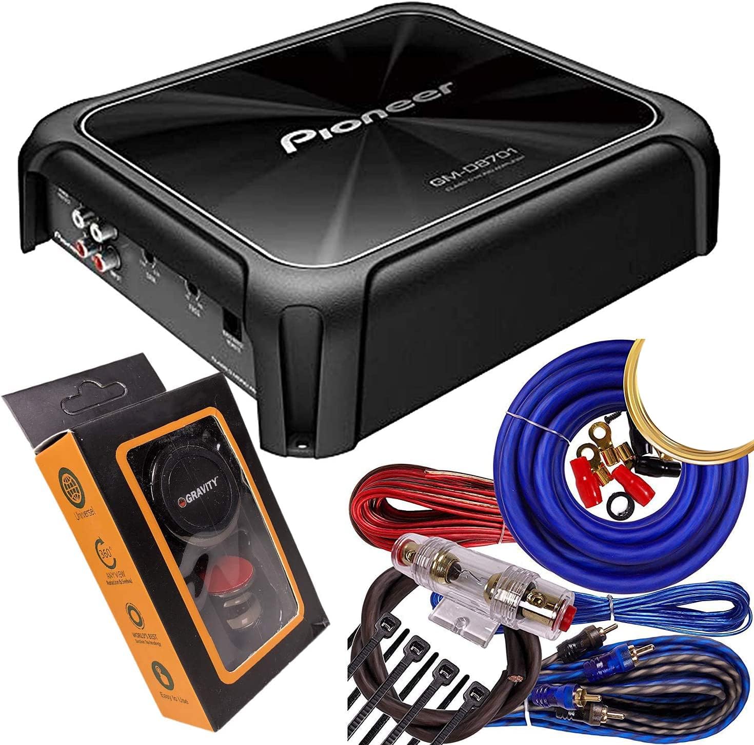 Pioneer GM-D8701 Class D Mono Amplifier with Bass Boost Remote