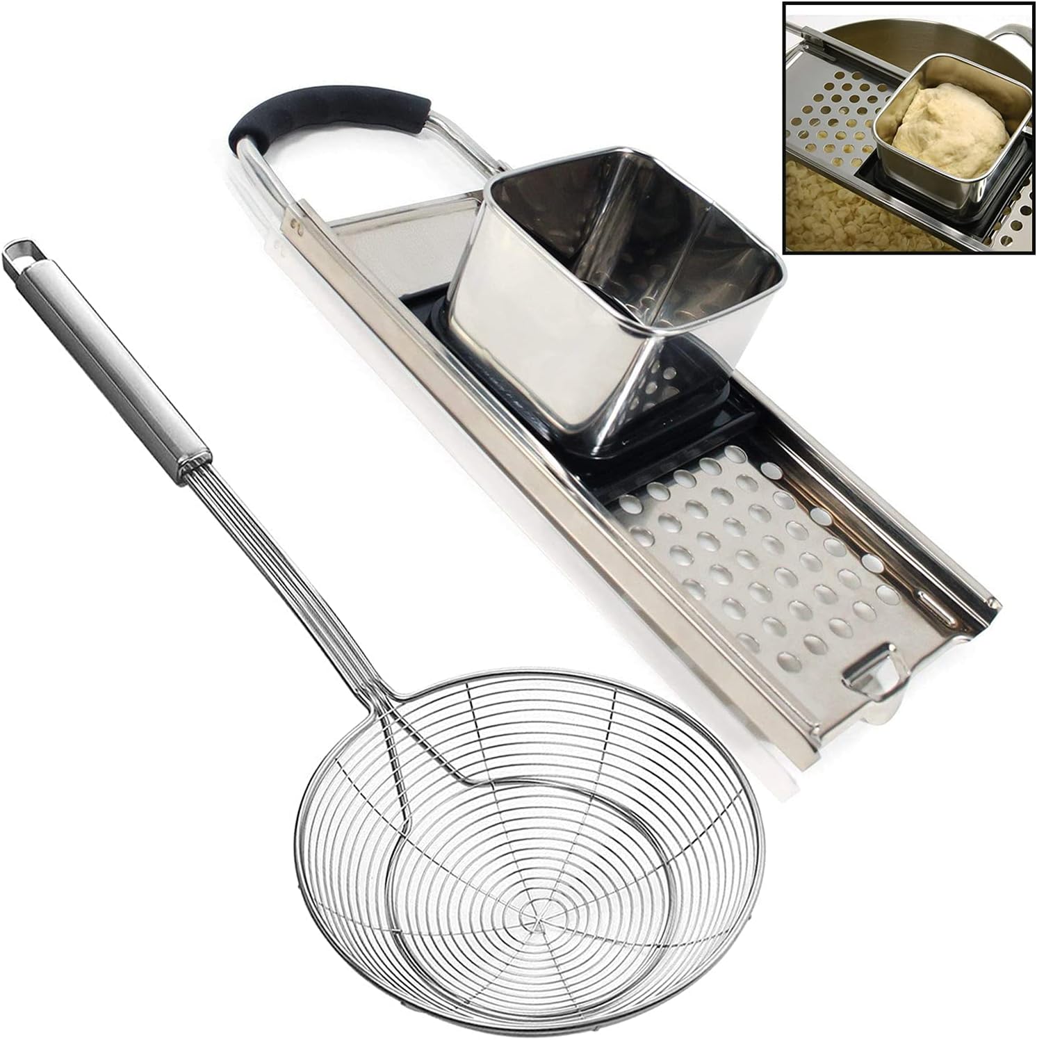 German Spaetzle Maker Set - Premium Stainless Steel by KEISSCO