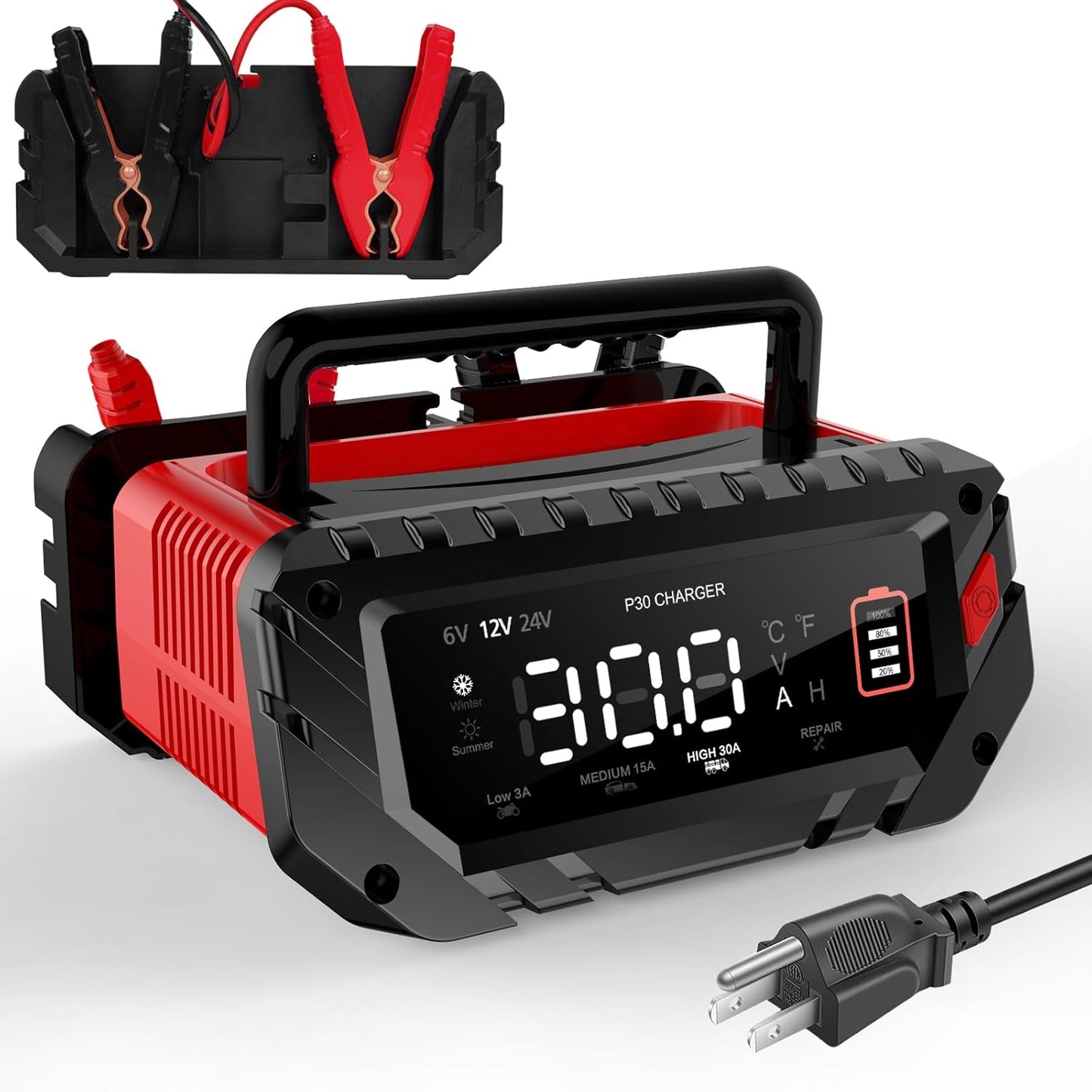 Multi Voltage Smart Battery Charger - Maintain Any Battery Type!