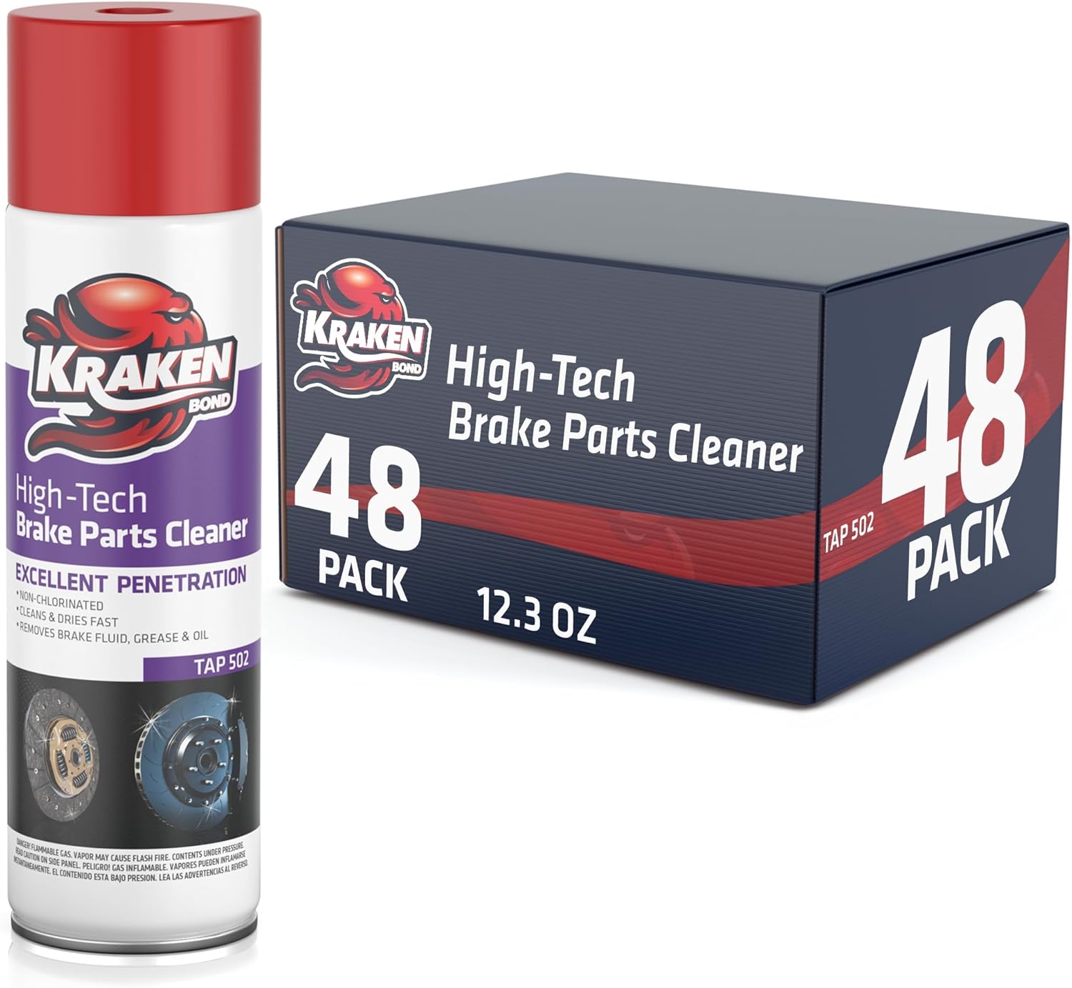 KRAKEN BOND Brake Parts Cleaner Spray for Effortless Cleaning