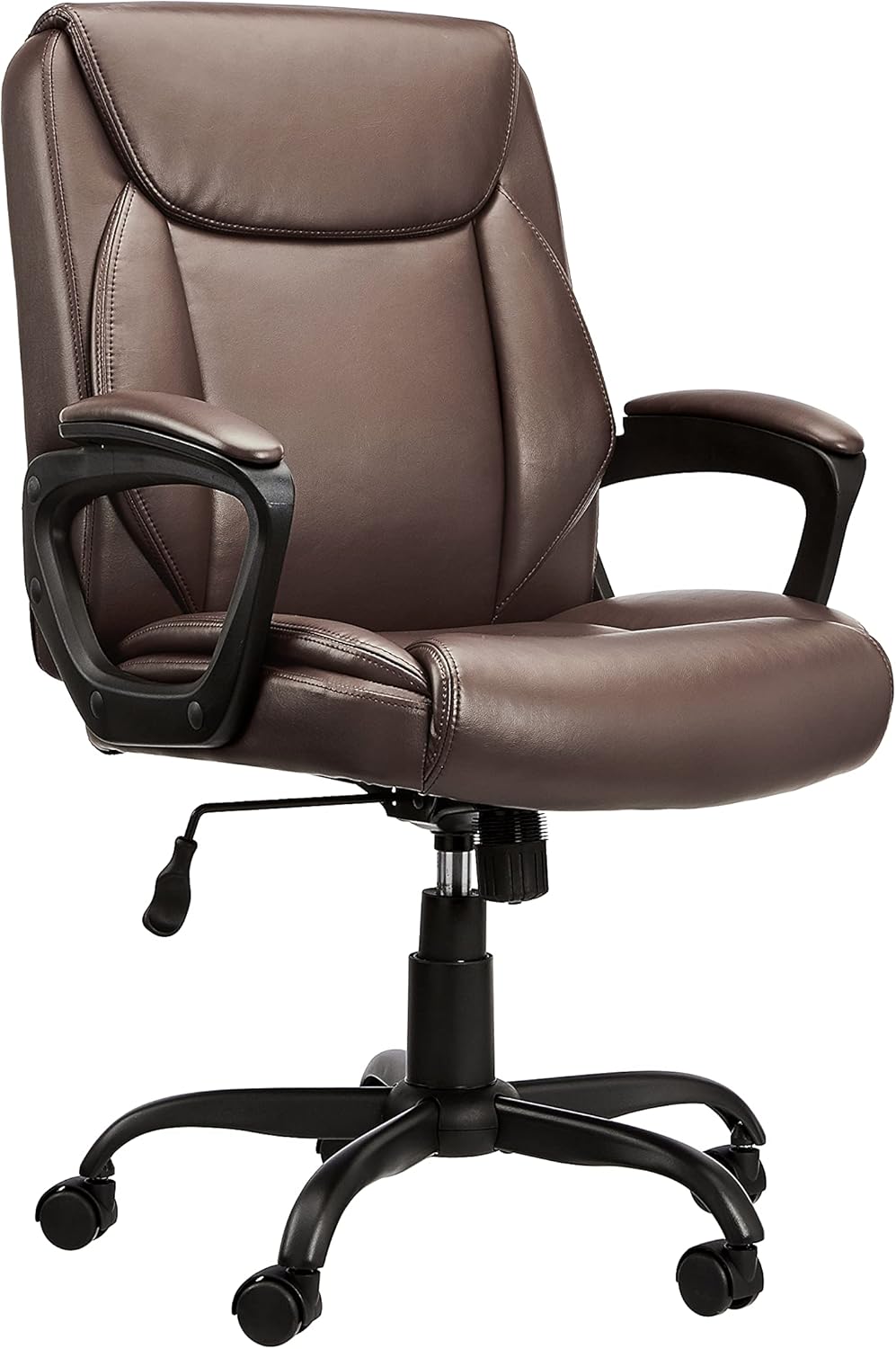 Classic Puresoft PU Mid-Back Office Chair for Comfort & Style