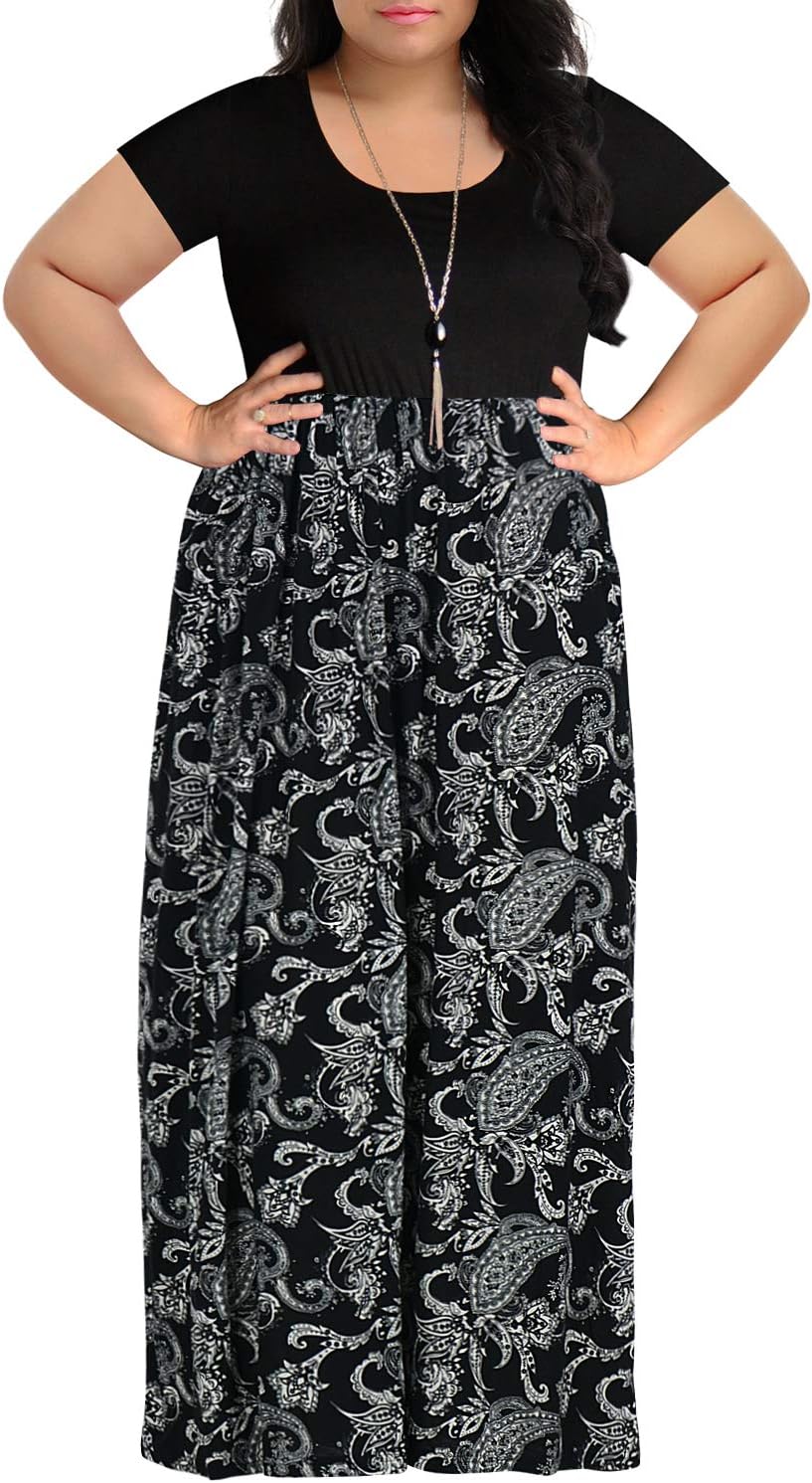 Plus Size Maxi Dresses for Curvy Women with Pockets