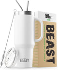 50 oz Beast Tumbler Stainless Steel Vacuum Insulated (Arctic White)