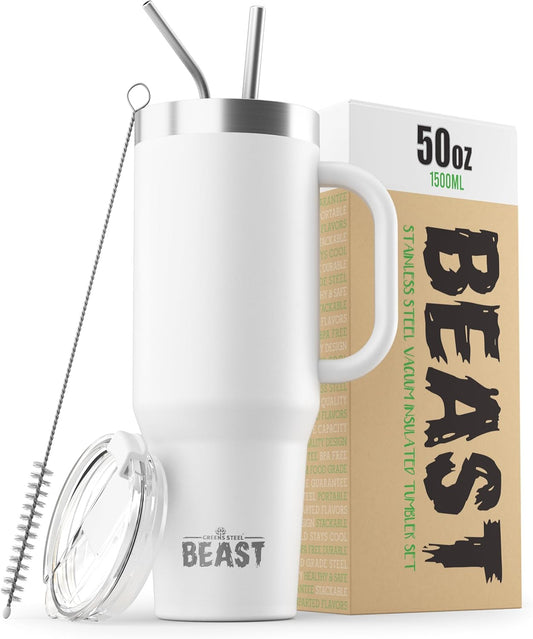 Beast 50 oz Tumbler Stainless Steel Vacuum Insulated Travel Flask