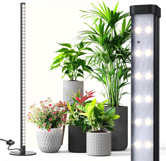 Tall Grow Lights 4FT for Indoor Plants with Stand and Switch