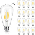 16 Pack LED Edison Bulbs 40W Equivalent, Dimmable 2700K - Vintage Soft