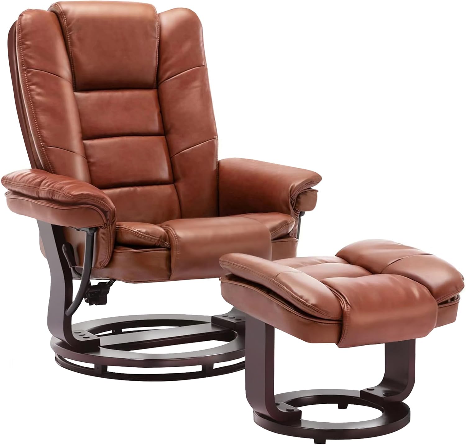Ultimate Comfort Swivel Recliner + Ottoman by JC Home