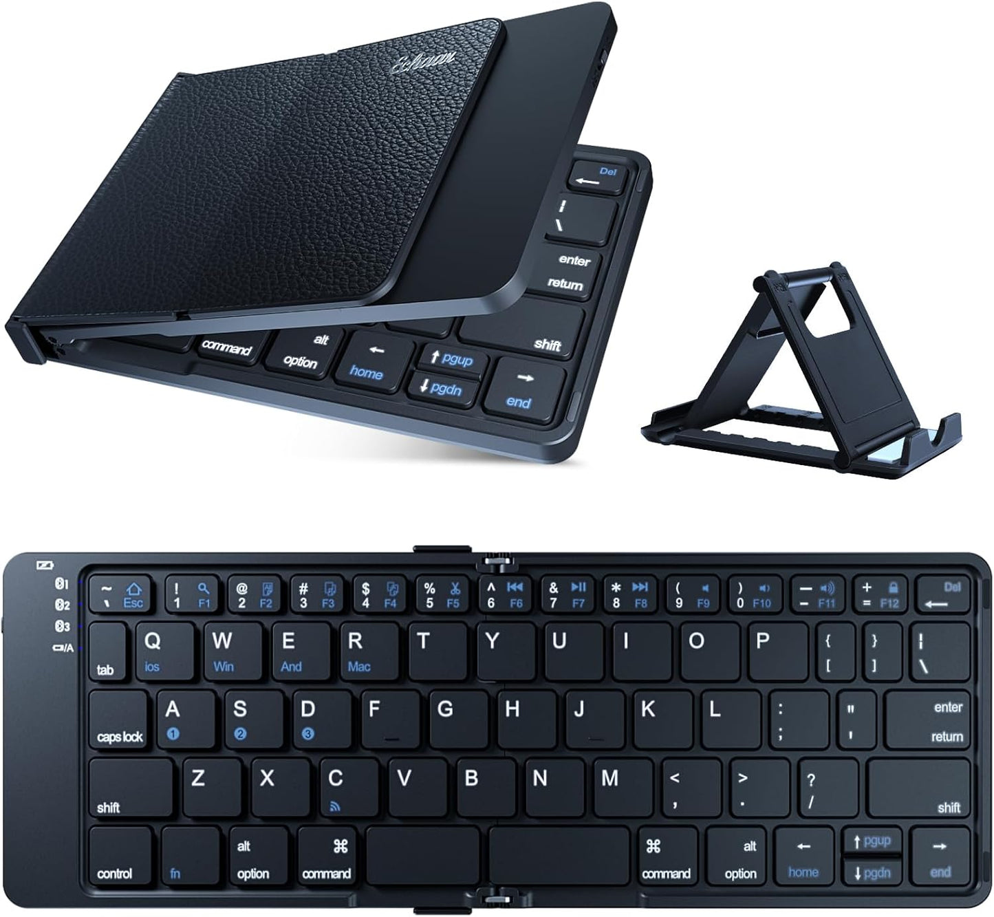 Portable Bluetooth Keyboard: Travel-Friendly & Multi-Device Connectivity