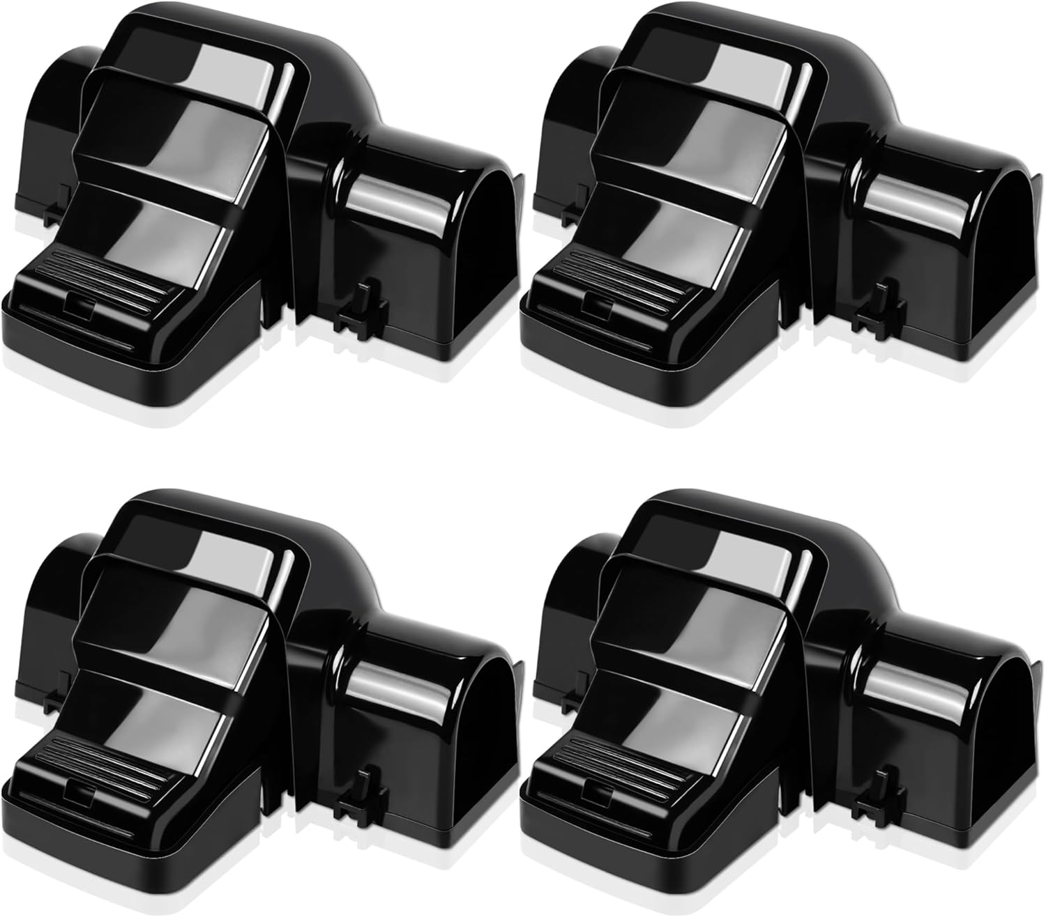 4 Pack Powerful Rat Traps with Dual Tunnels Design for Easy Use