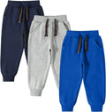 3 Pack Toddler Cotton Pull-On Sweatpants - Soft Durable Set