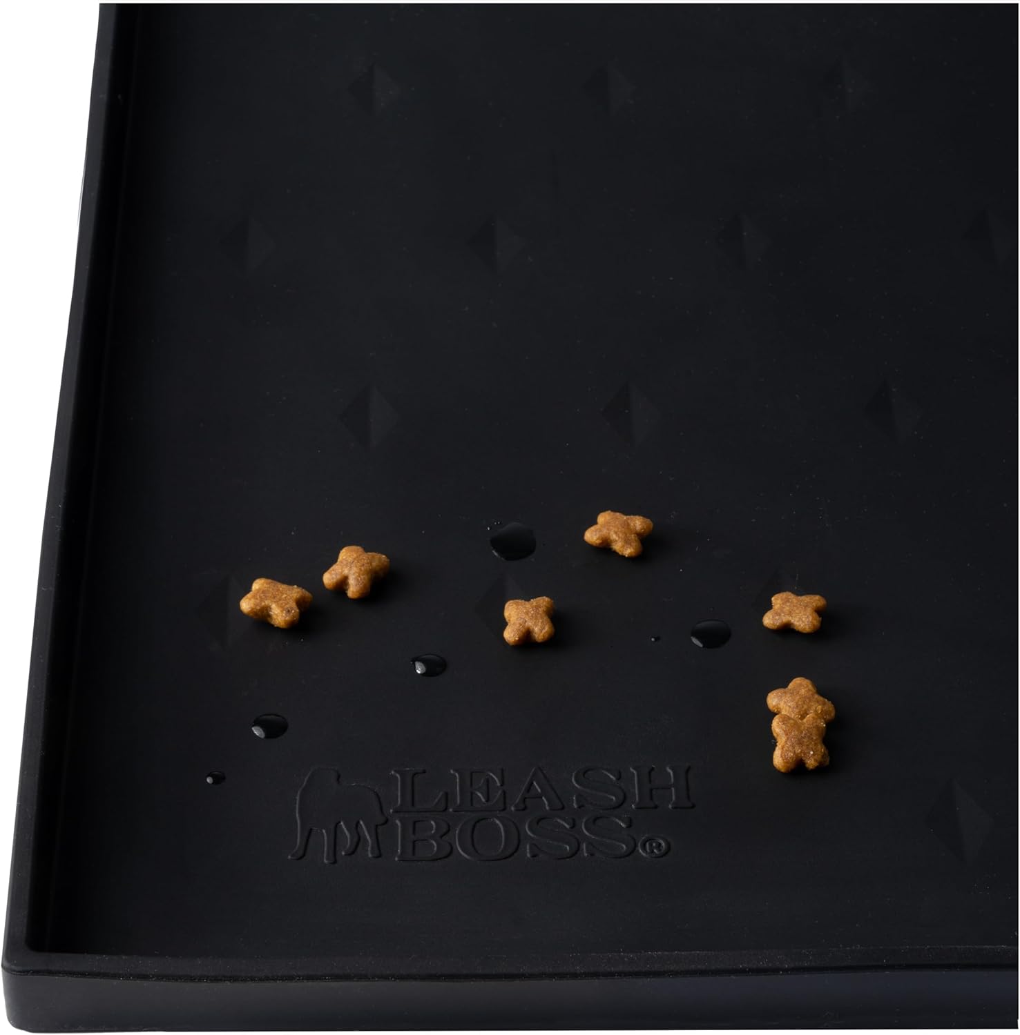 Leash Boss Dog Food Mat - Waterproof Silicone Pet Feeding Mat
