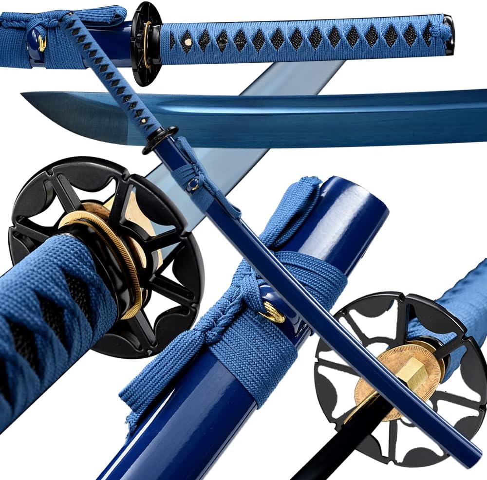 Traditional Hand Forged Katana Sword with High Carbon Steel Blade