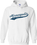 Hometown Baseball Script Pitcher Hoodie - Minneapolis Pride