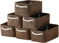 Storage Basket for Organizing 12x8x5 in 6 Pack - Collapsible Shelf
