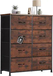 Sweetcrispy Dresser with 8 Drawers for Bedroom and Nursery