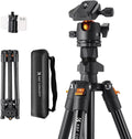 K&F CONCEPT 64 inch Lightweight Travel Tripod for DSLR Cameras