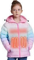 Kids Heated Jacket with Battery Pack - Lightweight Rechargeable Heated