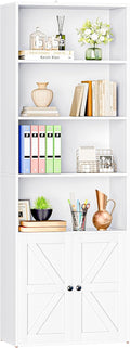 Industrial Bookshelf and Bookcases with Doors - Modern Tall Storage