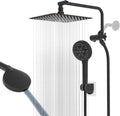All Metal Shower Head 10in Rainfall and 10-Setting Handheld Combo