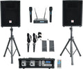 Rockville RPG2X10 Powered Bluetooth Mixer with 10in Speakers