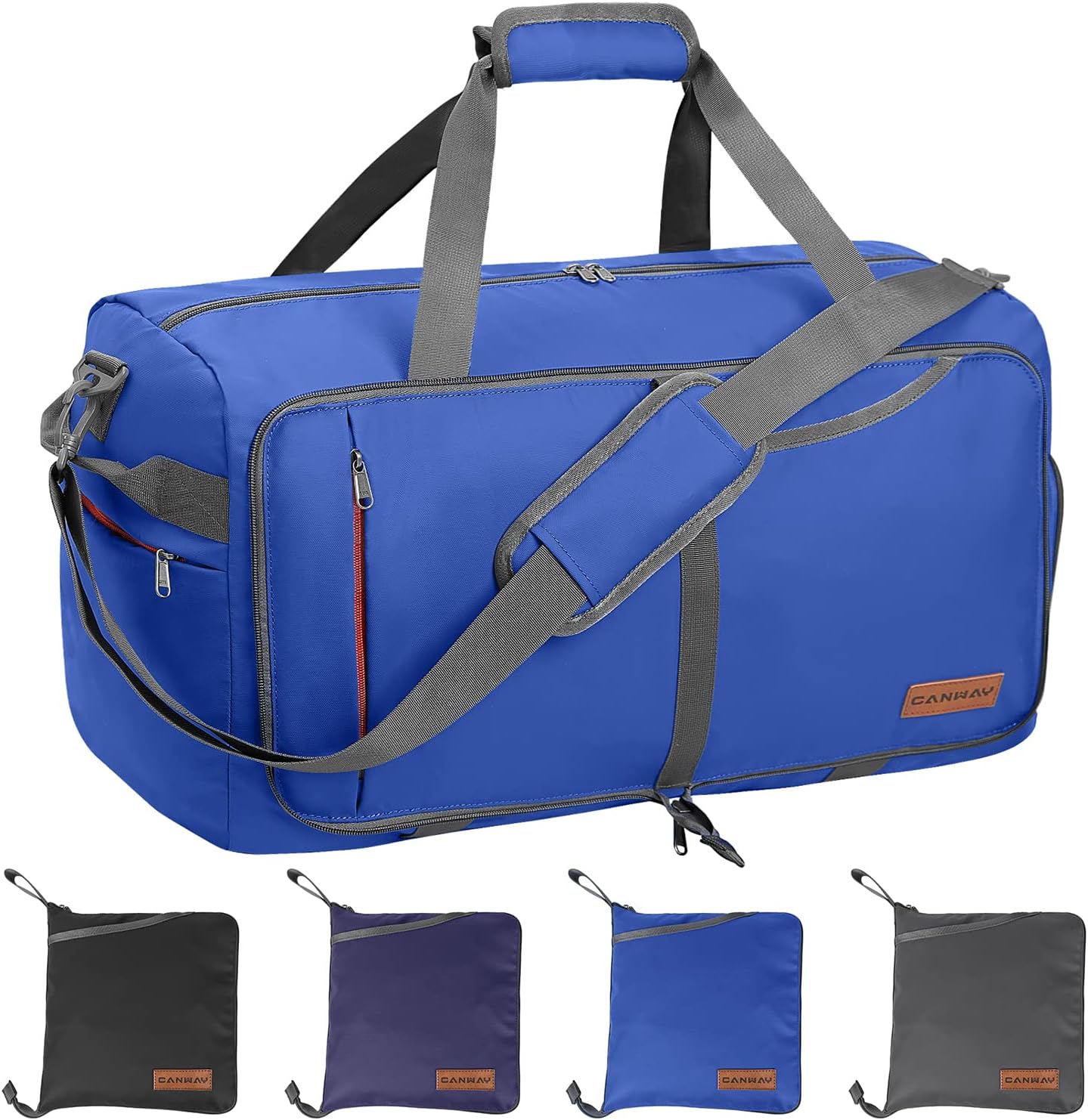 CANWAY 65L Travel Duffel Bag - Large Waterproof Weekender Bag